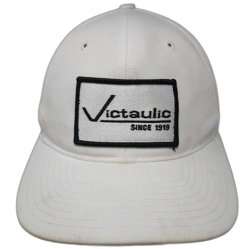 Richardson Snapback White Victaulic Since 1919 Patch Structured Cap Hat 6 Panel